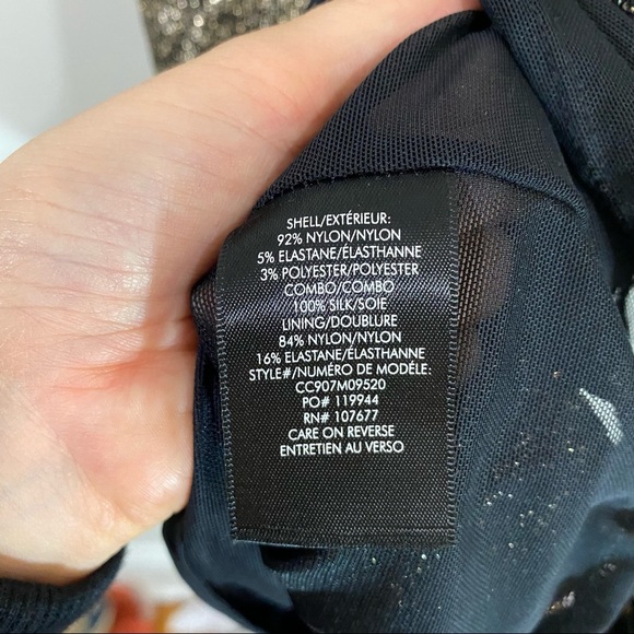 Alice + Olivia Mini Dress Gold 4 - Picture 6 of 6